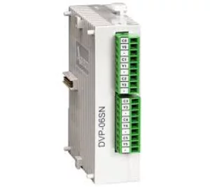 DVP06SN11R 6 Point, 6DO, (Relay), 24V DC Power, SLIM